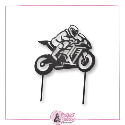 Motorkář - dortový zápich