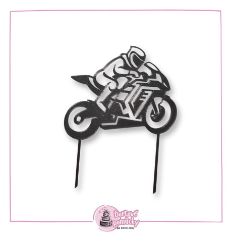 Motorkář - dortový zápich