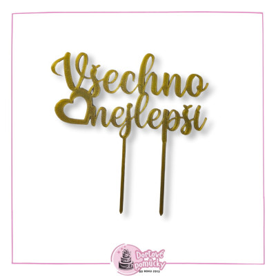 Všechno nejlepší č.5 - plastový zápich