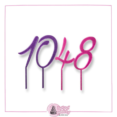 Číslo vzor 7 dle výběru - plastový zápich