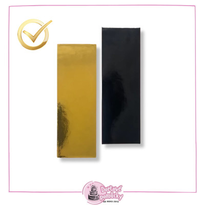 Podložka zlato-černá minidezert 13x4cm 10 ks