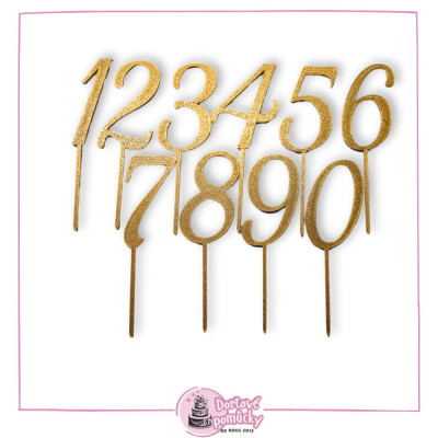 Číslo vzor 6 dle výběru - plastový zápich