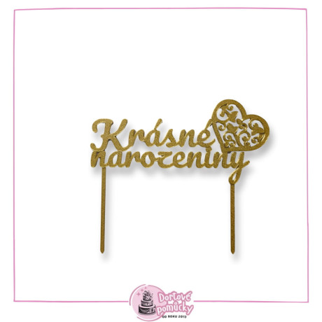 Krásne narozeniny 16 - plastový zápich