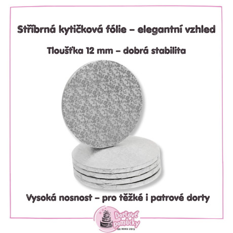 Kruh průměr 250mm dortová podložka tloušťka 12mm