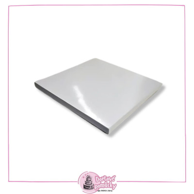 Dortová podložka 35x35 cm – perleťová pevná, tloušťka 20 mm | Luxusní podložka pod dort