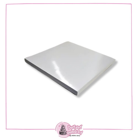 Dortová podložka 35x35 cm – perleťová pevná, tloušťka 20 mm | Luxusní podložka pod dort