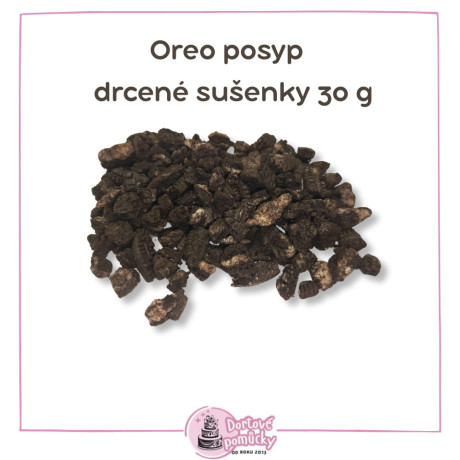 Oreo posypka 30 g | Drcené sušenky na zmrzlinu a dezerty