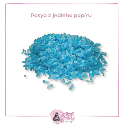 Jedlý papír Hoblinky modré 10 g | Lehká dekorace bez cukru