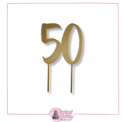 Číslice 50- plastový zápich