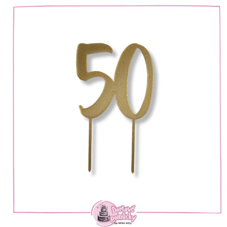 Číslice 50- plastový zápich