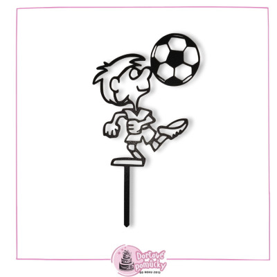Veselý fotbalista - plastový zápich