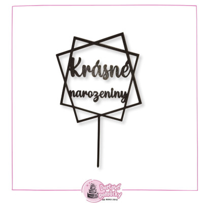 Krásne narozeniny č.7 - plastový zápich