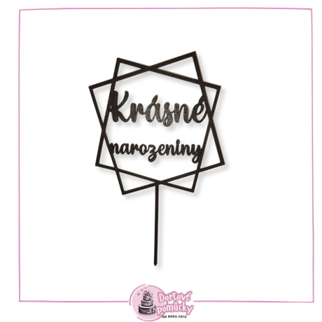 Krásne narozeniny č.7 - plastový zápich