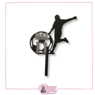 Fotbalista s úpravou - plastový zápich