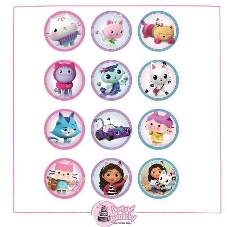 Jedlý papír Gabbi – mix obrázků A4 | Dortová dekorace