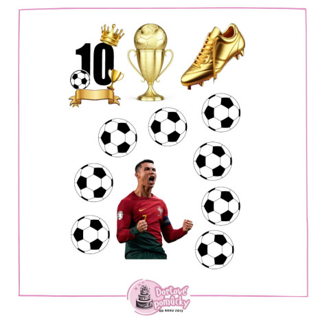 Ronaldo č.12 - jedlý papír nebo fondánový list úprava na přání