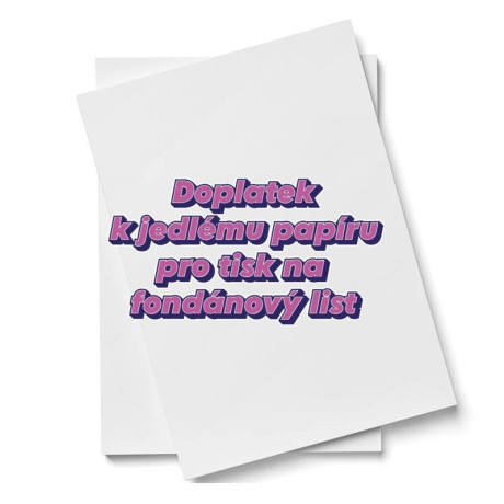 Doplatek pro tisk na fondánový list