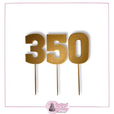 Číslice klasická střední – plastový zápich na dort | Moderní a čitelná