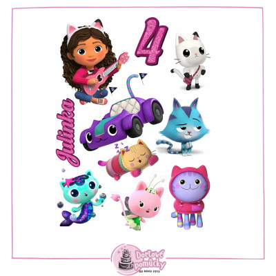 Jedlý papír Gabbi – mix obrázků A4 | Dortová dekorace