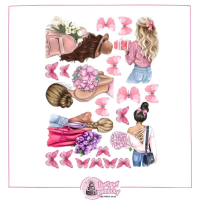 Dívčí motiv 1 - jedlý papír