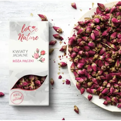 Love Nature – poupata růže | Jedlé květiny na zdobení dezertů