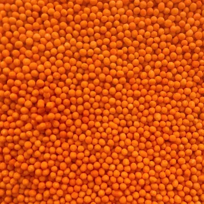 Cukrový máček oranžové barvy | Halloweenské veselé zdobení na dorty