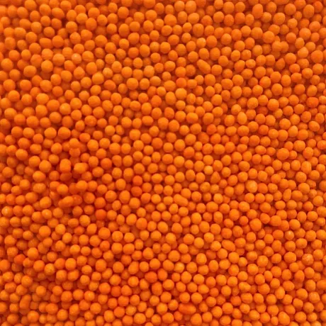 Cukrový máček oranžové barvy | Halloweenské veselé zdobení na dorty