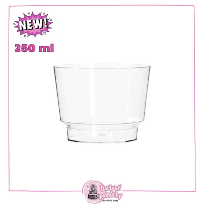 Plastový kelímek čirý kulatý 250 ml | 1 ks