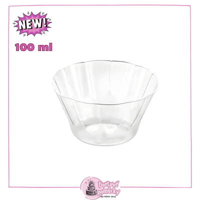 Plastový kelímek čirý DECO 100 ml | 1 ks