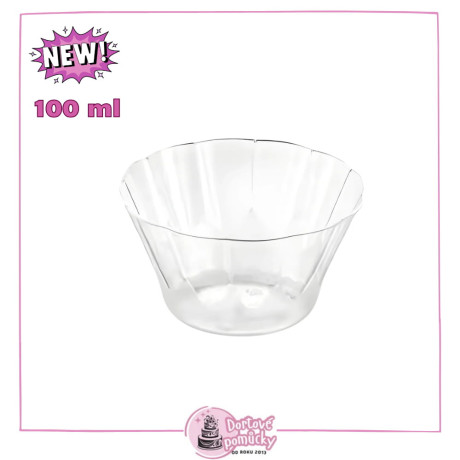 Plastový kelímek čirý DECO 100 ml | 1 ks