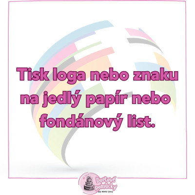 Tisk loga na jedlý papír dle vašeho přání