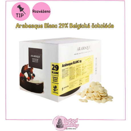 Arabesque Blanc 29% Belgická čokoláda 500g