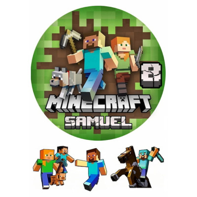 Minecraft č.3 jedlý papír 