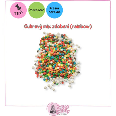 Cukrové zdobení – mix barev a tvarů | Na dorty, cupcaky i cukroví