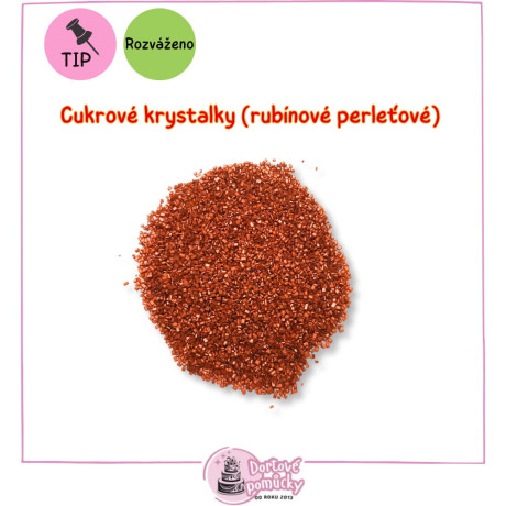 Cukrové krystalky (rubínové) 50 g
