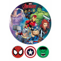 Jedlý papír Avengers č.3 20 cm