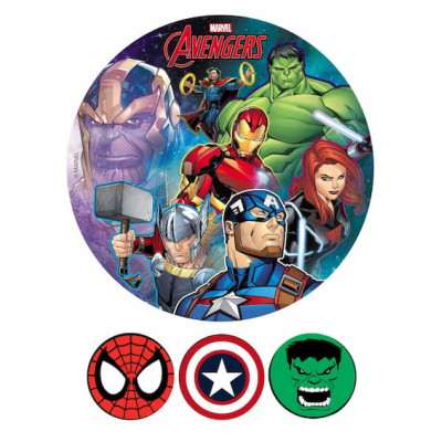 Jedlý papír Avengers č.3 20 cm