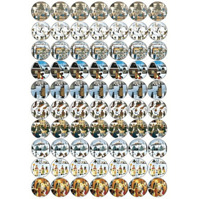 Vánoce 19 Ø28 mm - jedlý papír