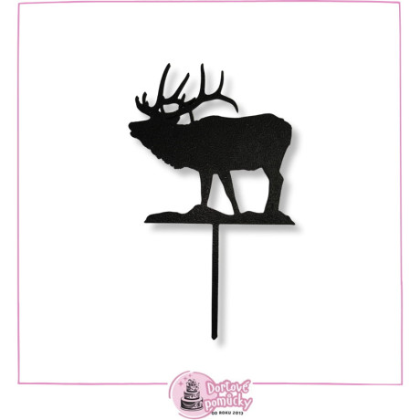 Jelen - plastový zápich