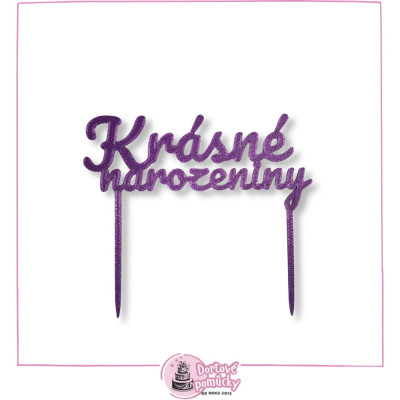 Krásne narozeniny č.15 - plastový zápich