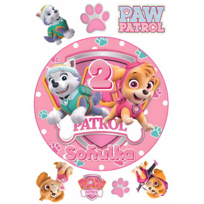 Jedlý papír Paw Patrol – mix obrázků A4 | Dortová dekorace