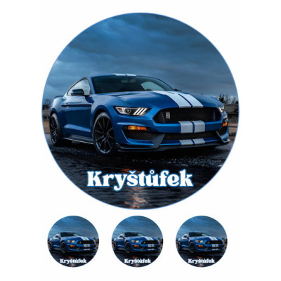 Mustang SHELBY - jedlý papír