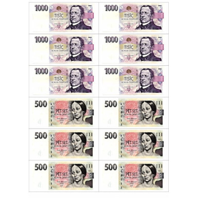 Bankovky male jedlý papír