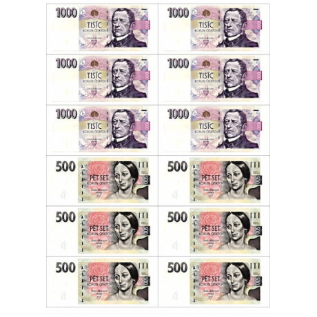 Bankovky male jedlý papír