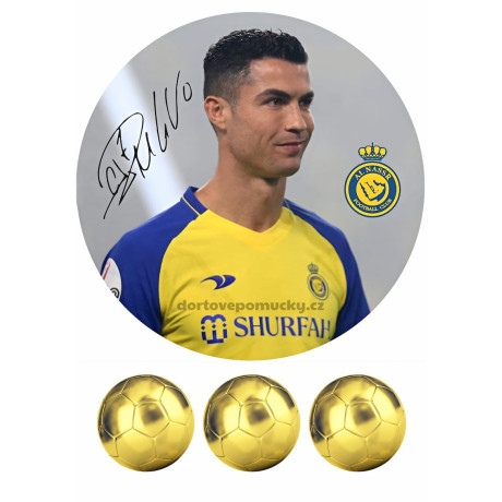 Ronaldo č.7 jedlý papír 20 cm