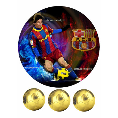 Messi č.2 tisk na jedlý papír 20 cm