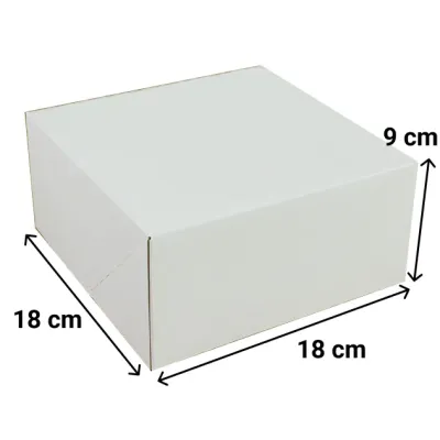 Dortová krabice 18×18×9 cm – obal na cukroví a dorty | dortovepomucky.cz