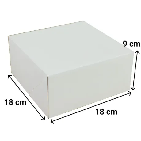 Dortová krabice 18×18×9 cm – obal na cukroví a dorty 5 ks | dortovepomucky.cz