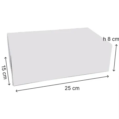 Dortová krabice 25×15×8 cm – pevný papírový obal na zákusky 5 ks | dortovepomucky.cz