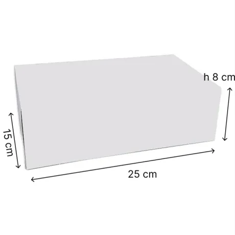 Dortová krabice 25×15×8 cm – pevný papírový obal na zákusky 5 ks | dortovepomucky.cz